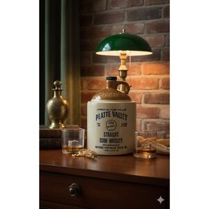 Vintage Platte Valley Straight Corn Whiskey Stoneware Jug McCormick Distilling